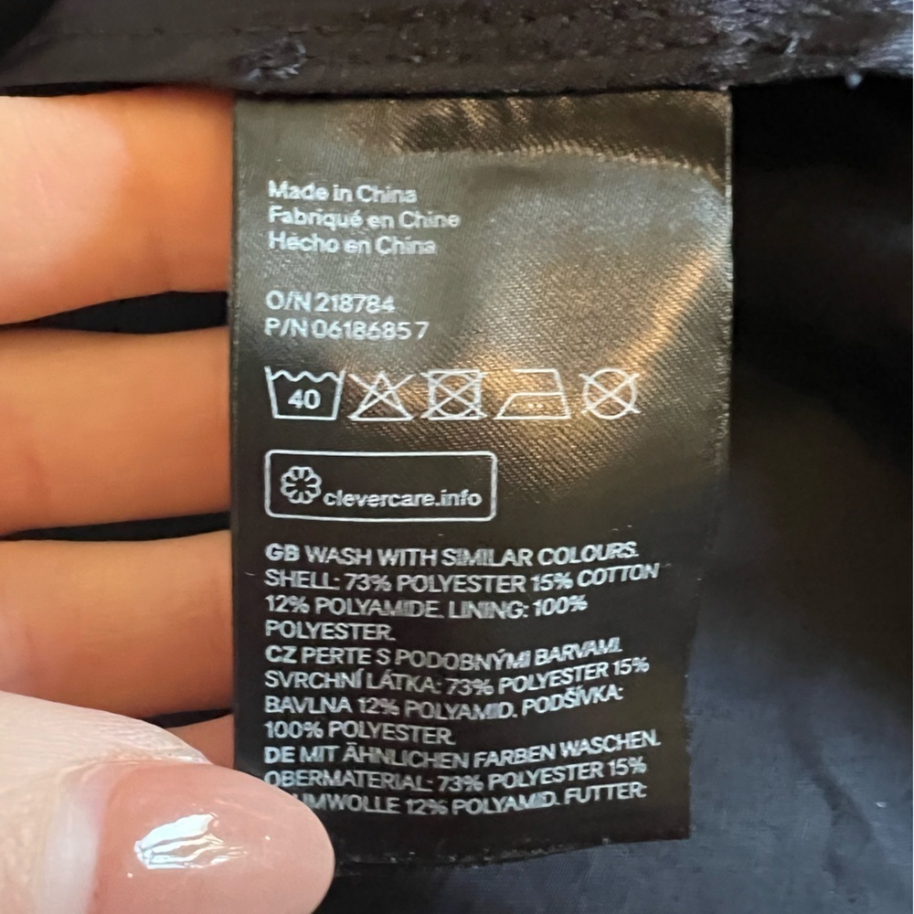 Navy Blue H&M weatherproof Car Coat Jacket - Picture 6 of 8